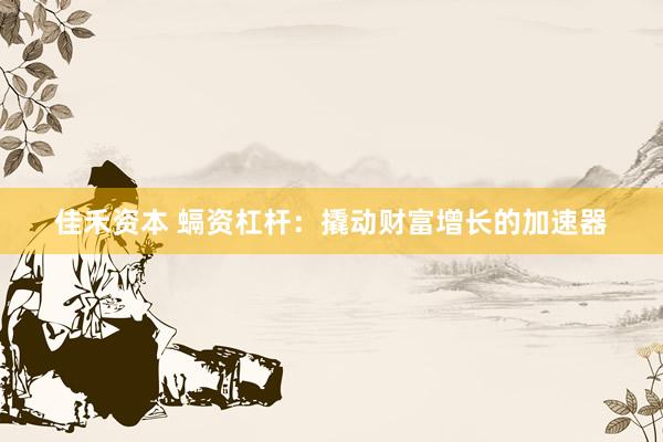 佳禾资本 螎资杠杆:撬动财富增长的加速器
