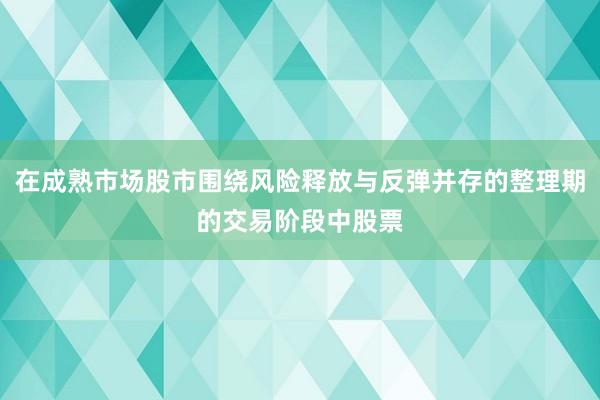 在成熟市场股市围绕风险释放与反弹并存的整理期的交易阶段中股票