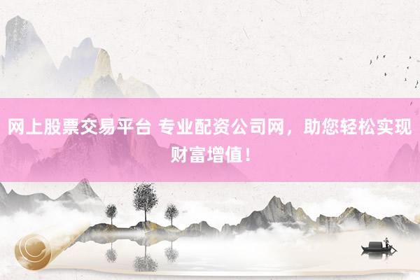 网上股票交易平台 专业配资公司网，助您轻松实现财富增值！